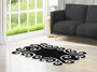 Conceptum Eugene V3 - 4653 - 2 Alfombra de Pasillo Blanco y Negro 80x200 cm